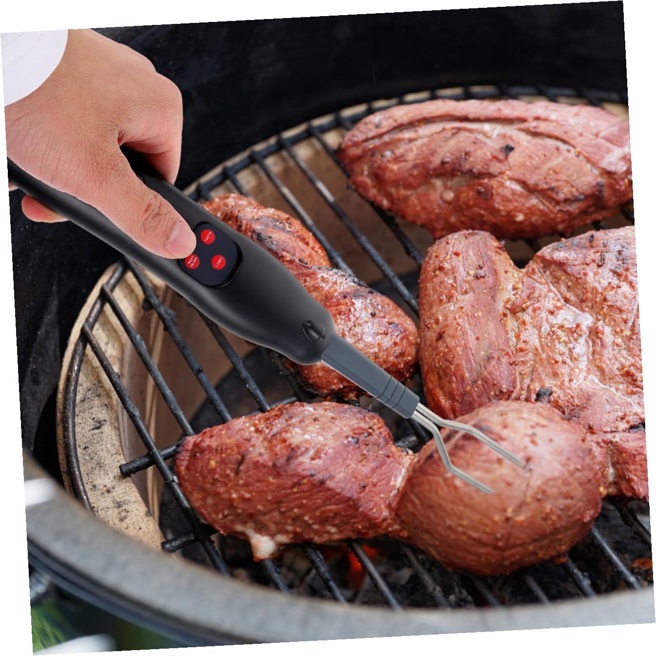 Digitale Grillthermometer Gabel Modell 206 aus Abs und Edelstahl