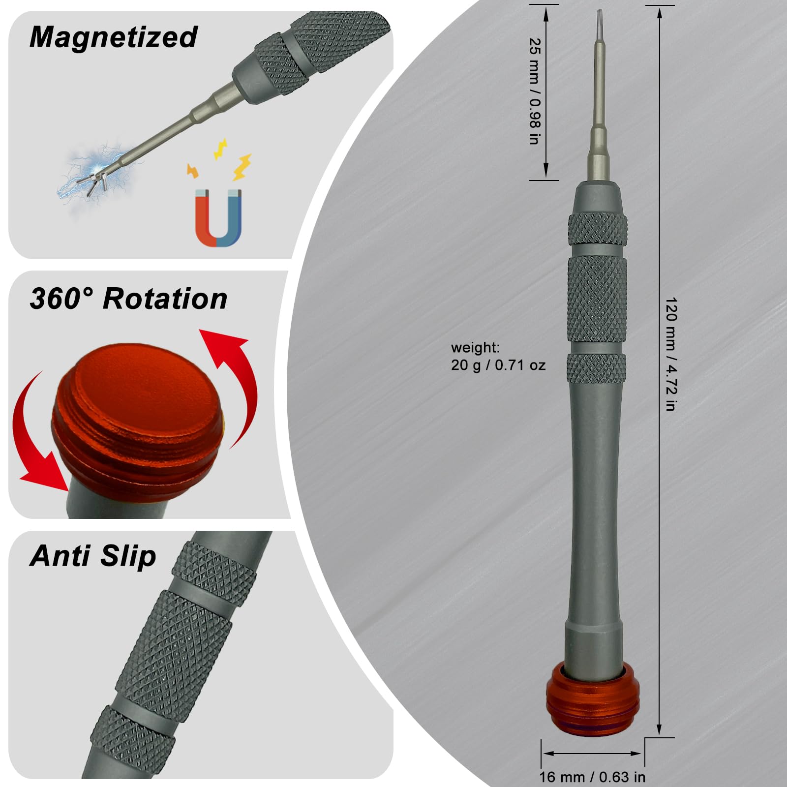 P2 Pentalobe Screwdriver for Mobile Phone, Magnetic 5 Point Star