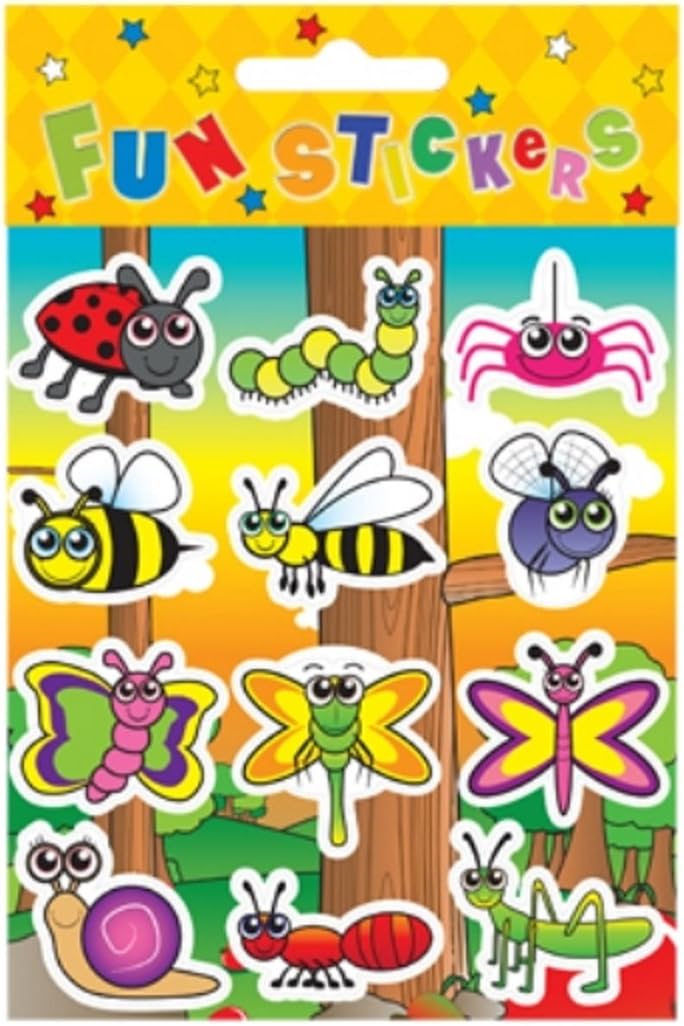 24 Sheets of 12 INSECT STICKERS