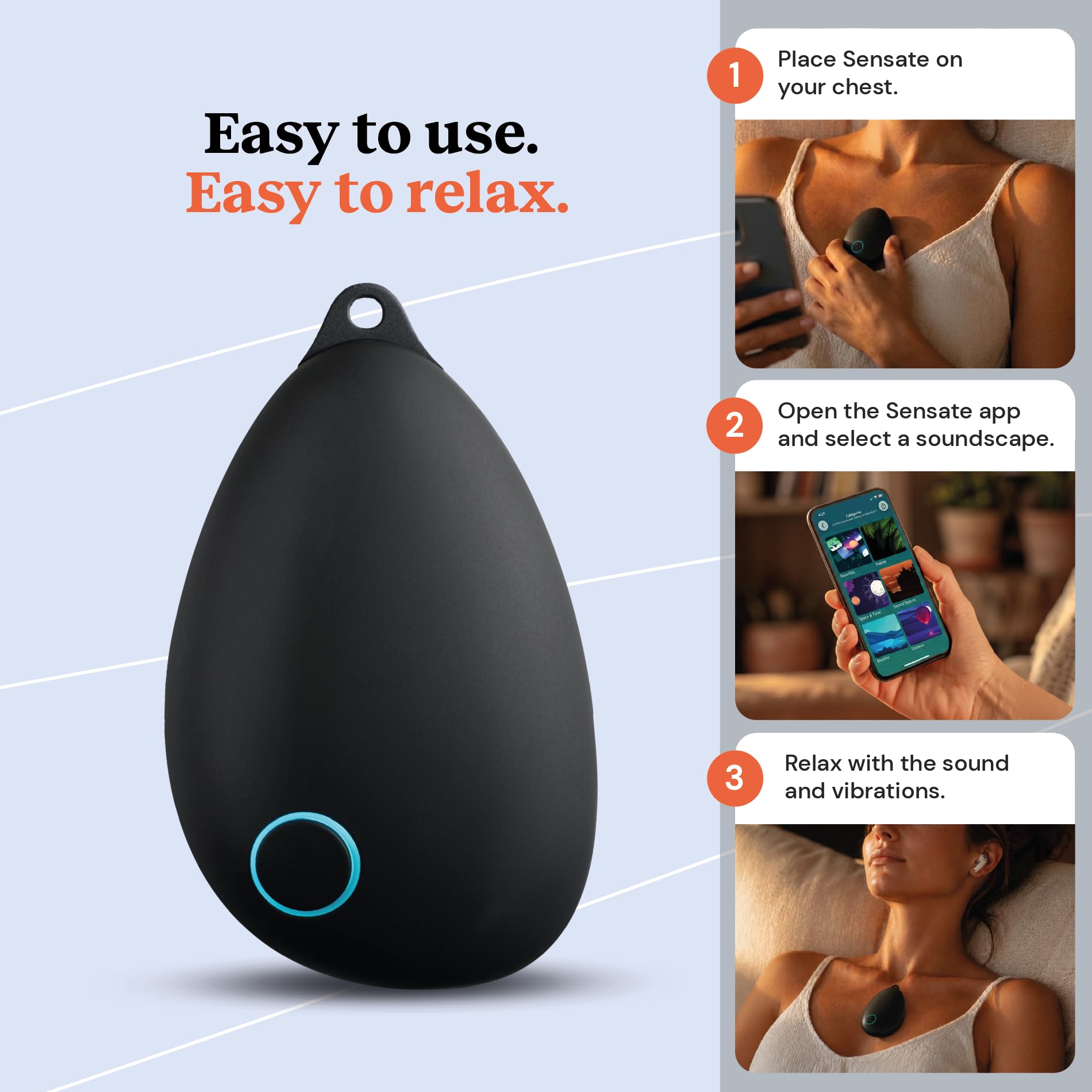 Sensate Relaxation Device - for Immediate Calm and Long Term