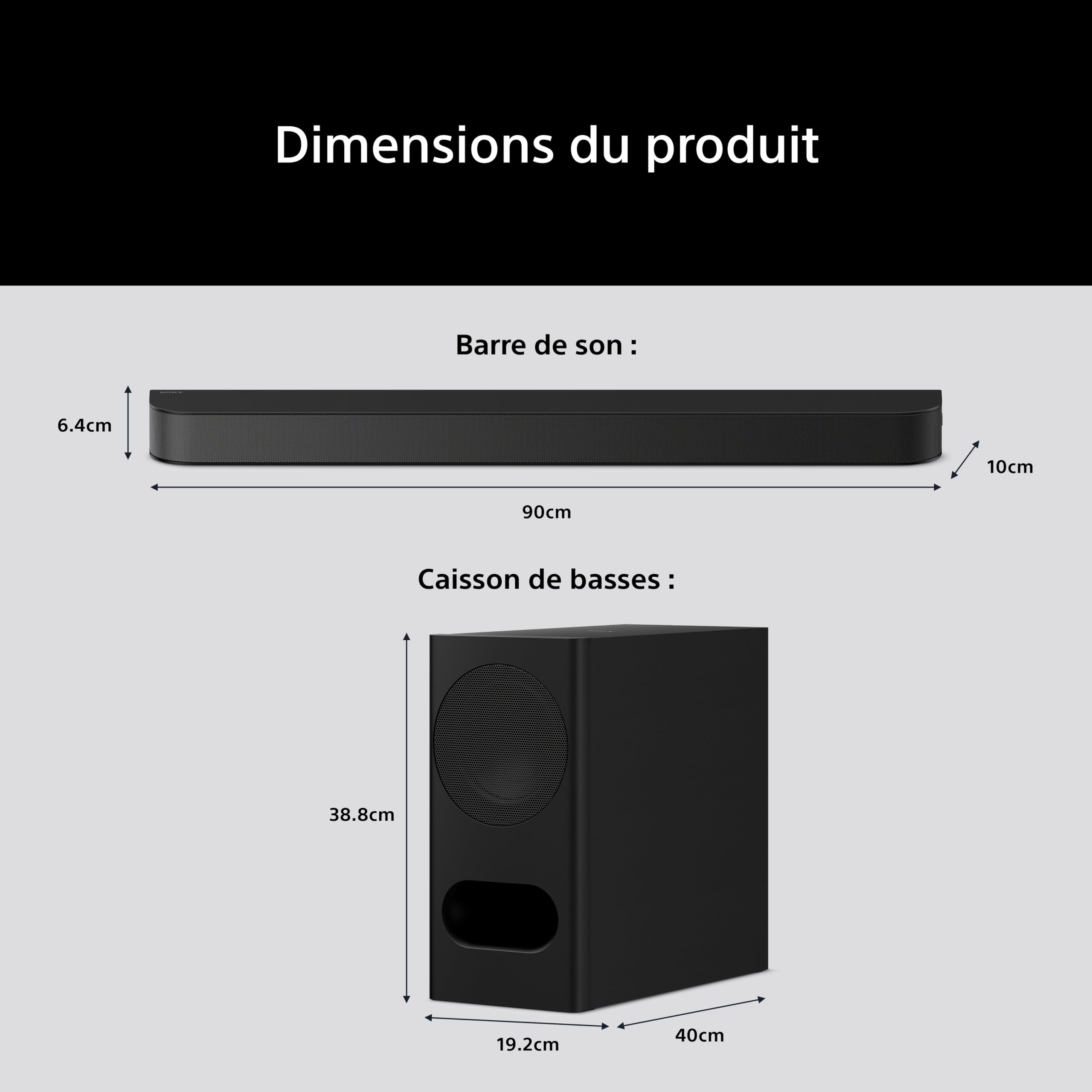 Sony BRAVIA Theatre Bar 5 Barre de Son 3.1 canaux Dolby Atmos DTS:X Bluetooth