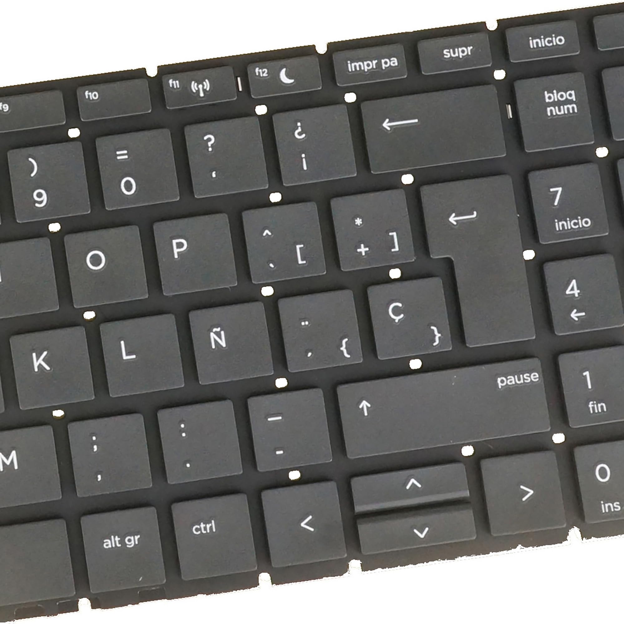 SP Español Teclado para Ordenador portátil HP Probook 450 G6 G7, 455 G6 G7, 450R G6, 455R G6, 2B-ABU07Q100, sin luz de Fondo, sin Cubierta