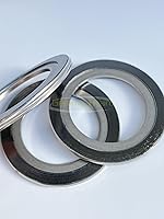 Vista 5 de Junta espiral para heridas con anillo interior SUS304, relleno de grafito, 5 piezas 1-1/2 pulgadas DN40