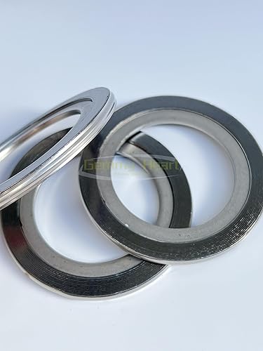 Miniatura 3 de Junta espiral para heridas con anillo interior SUS304, relleno de grafito, 5 piezas 12 '' DN15