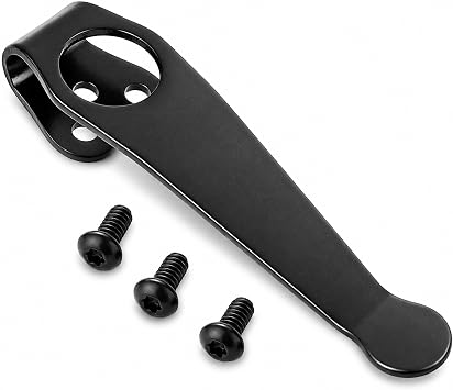 1-Pack Titanium Deep Carry Pocket Clip for Spyderco Para 3 C81 C10