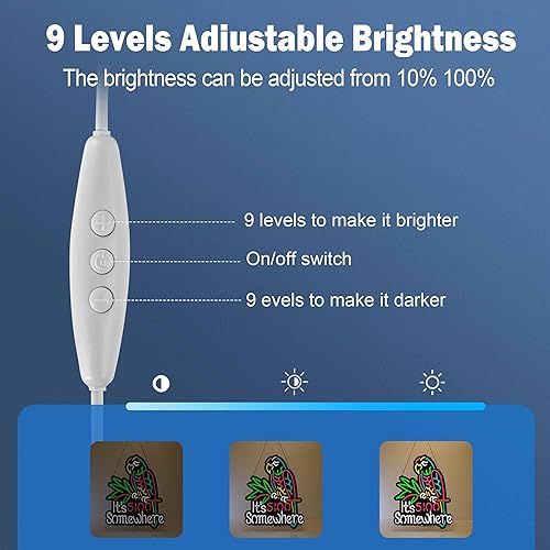 Miniatura 4 de Luces LED ultrafinas de neón para dormitorio, ventanas, vidrio, hotel, pub, cafetería, boda, fiesta de cumpleaños, regalos (algunos donde)