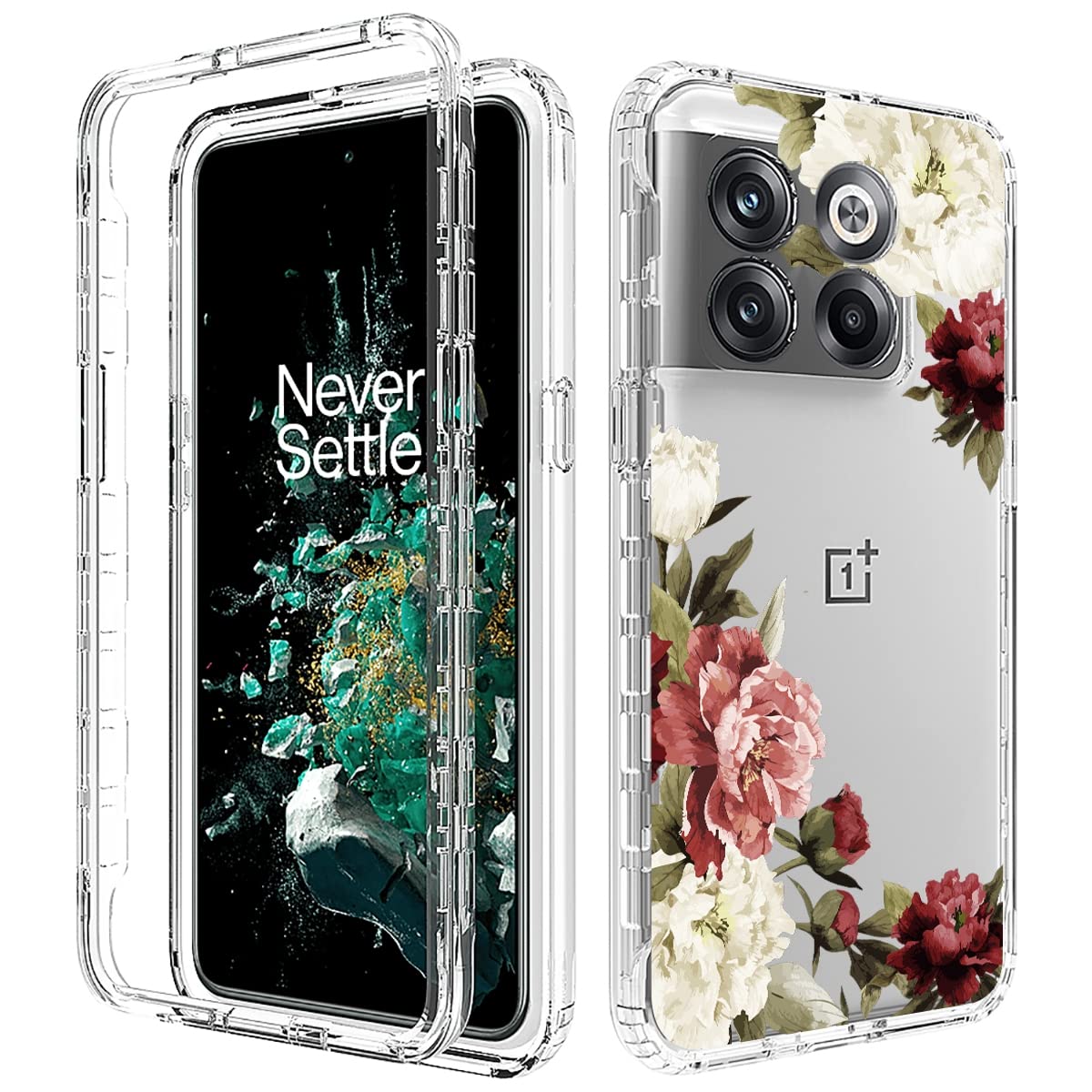 Custodia Per OnePlus 10T / OnePlus Ace Pro, Custodia Protettiva In Silicone Tpu A Fantasia Con Supporto Ad Anello Verde  S2 454257206