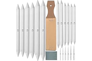 Jeimier 20 Pcs Blending Art Blenders for Beginner Drawing, Tortillions Art Blenders, Sketching