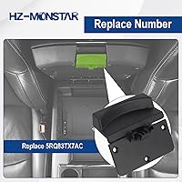 Vista 3 de Pestillo de tapa inferior de la consola del reposabrazos interior compatible con Dodge Ram 1500 Classic 2013-2018, Ram 2500 2013-2017, Ram 3500
