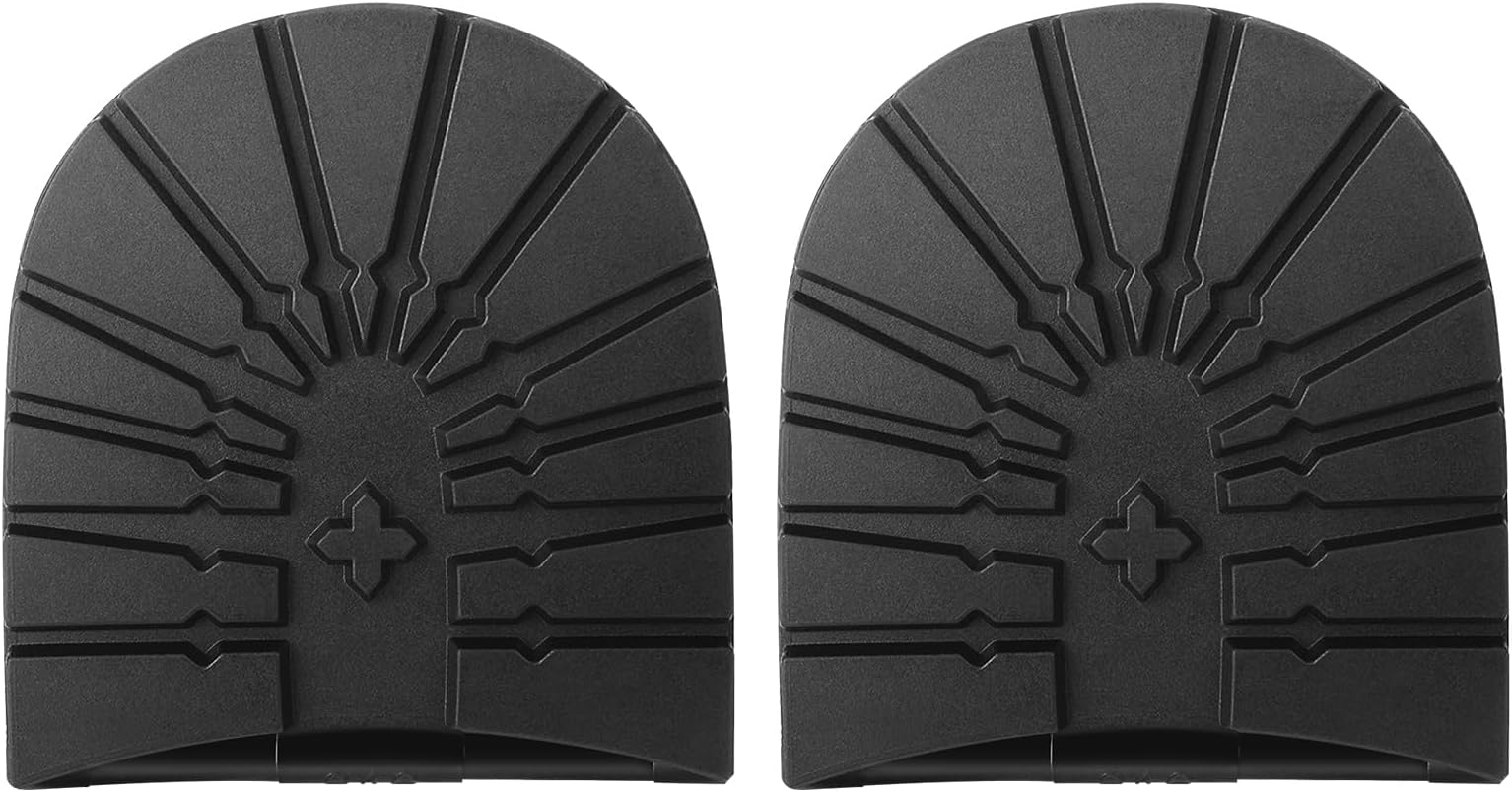 Yosoo Health Gear Rubber Sole Heel Savers Classic Shoe Repair Kit DIY Stick-on Heels Anti-Slip Shoe Soles, Shoe Repair Pads, Boot Sole Replacement Kit Shoes Repair Accessories (Heel Soles)