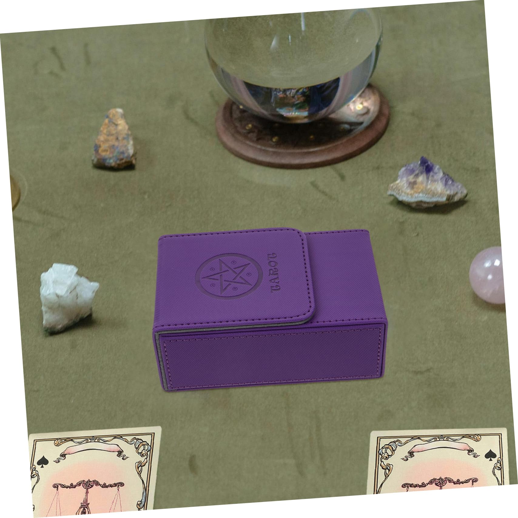TOYANDONA 3 Pezzi Scatola Scatola Di Carte Dei Tarocchi Supporto Di Stoccaggio Dell'Unità Di Elaborazione Caso Wiccan Forniture Supporto Di Poker Dell'Unità Di Elaborazione Custodia Per