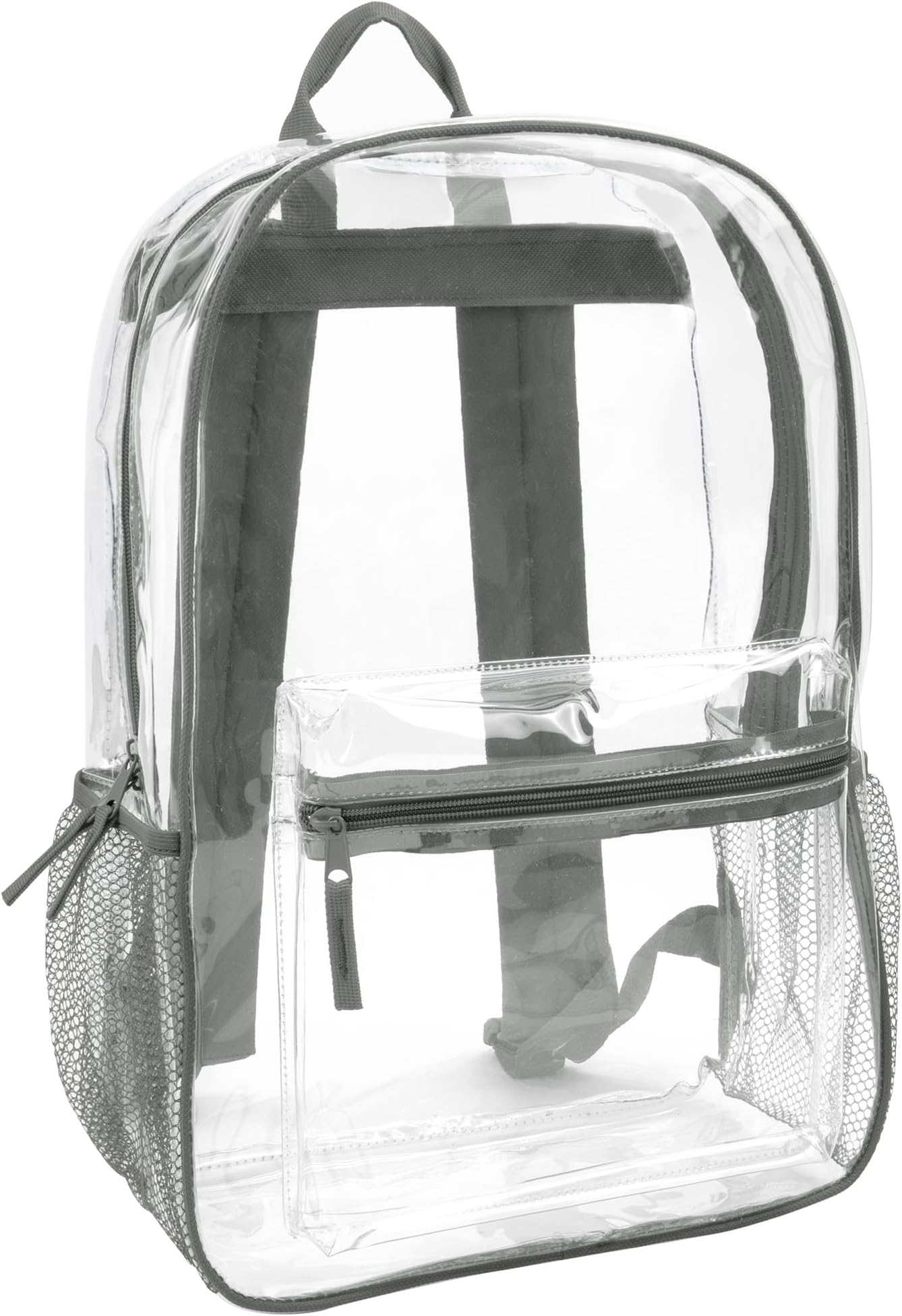 Trail maker Clear Backpack Heavy Duty with Padded Straps, Side Pockets for Kids, Boys, Girls, School, Stadium Approved Events