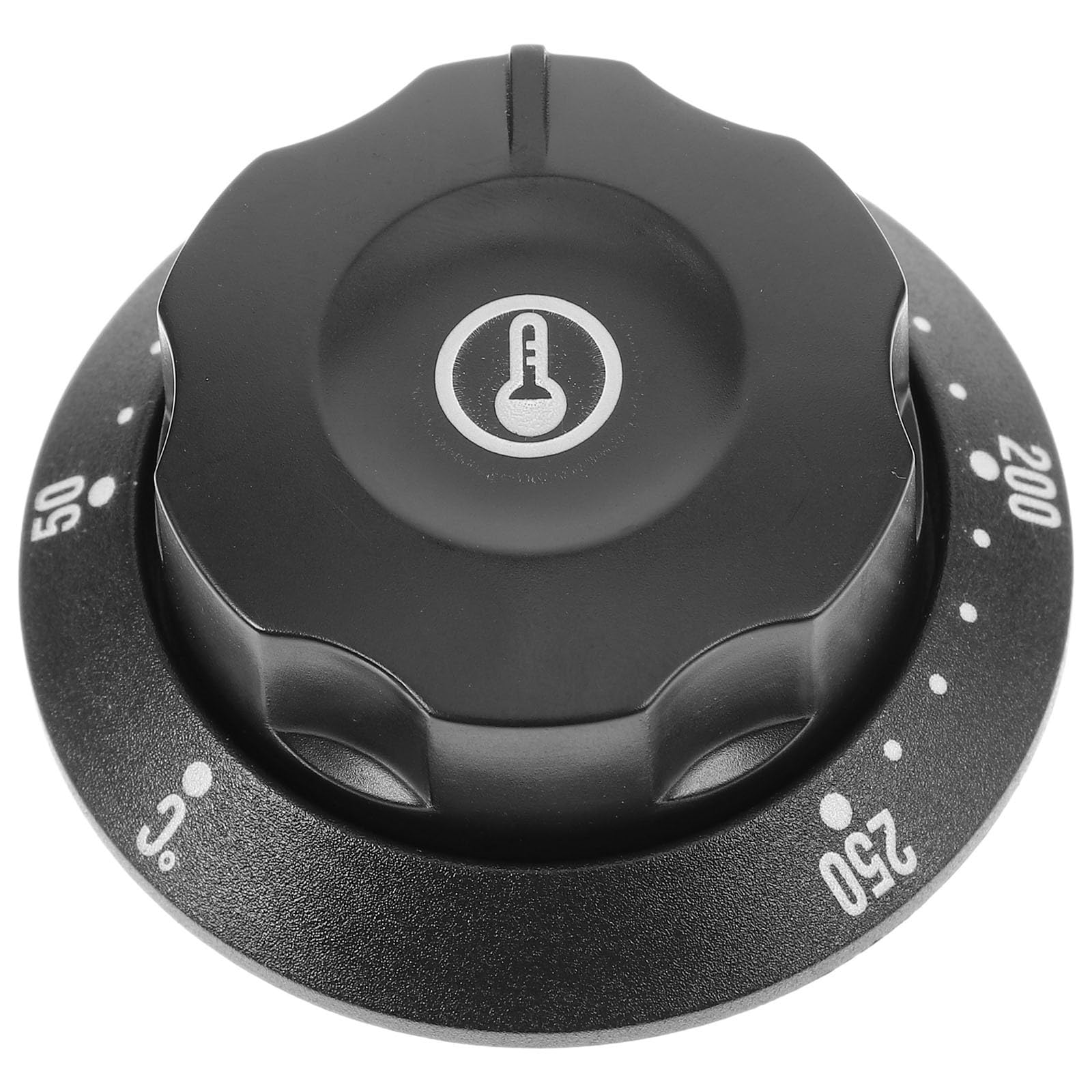 Perilla de Termostato Negro Plástico 50-250℃ para Horno | Compatible Freidoras y Calentadores de Agua, Control Preciso, Fácil Uso, No se Deforma ni Rompe