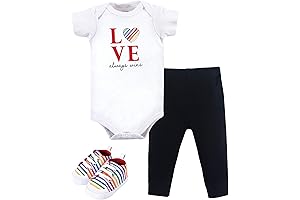 Baby Pride: Unisex Baby Cotton Bodysuit, Pant and Shoe Set