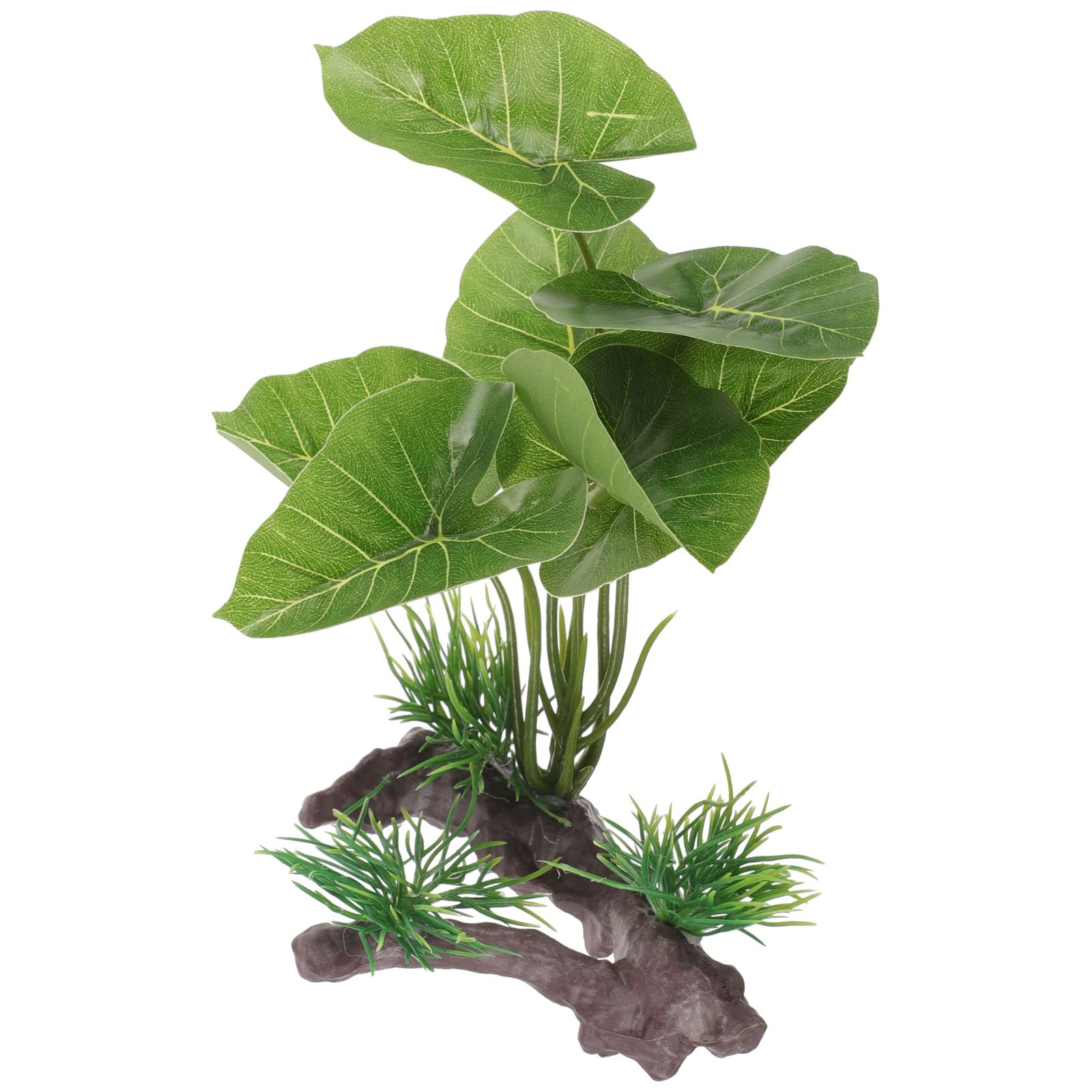 YARNOW Fish Tank Plants Artificial Aquarium Grass Ornament Simulated Water Grass Decoration for Reptile Terrarium Freshwater Aquarium Fish Hideout 5.91 X 3.94 X 2.76 in 1 Fake Water Plant