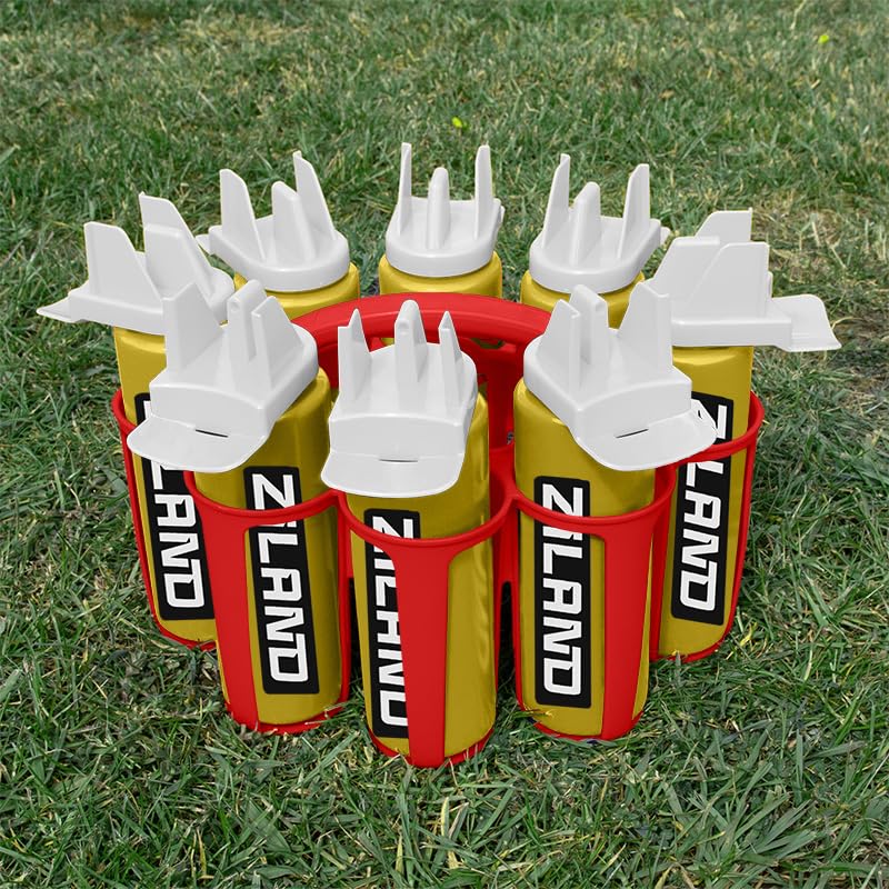 Ziland Hybrid Water Bottle Set (Yellow/White - Red Carrier) — image 1