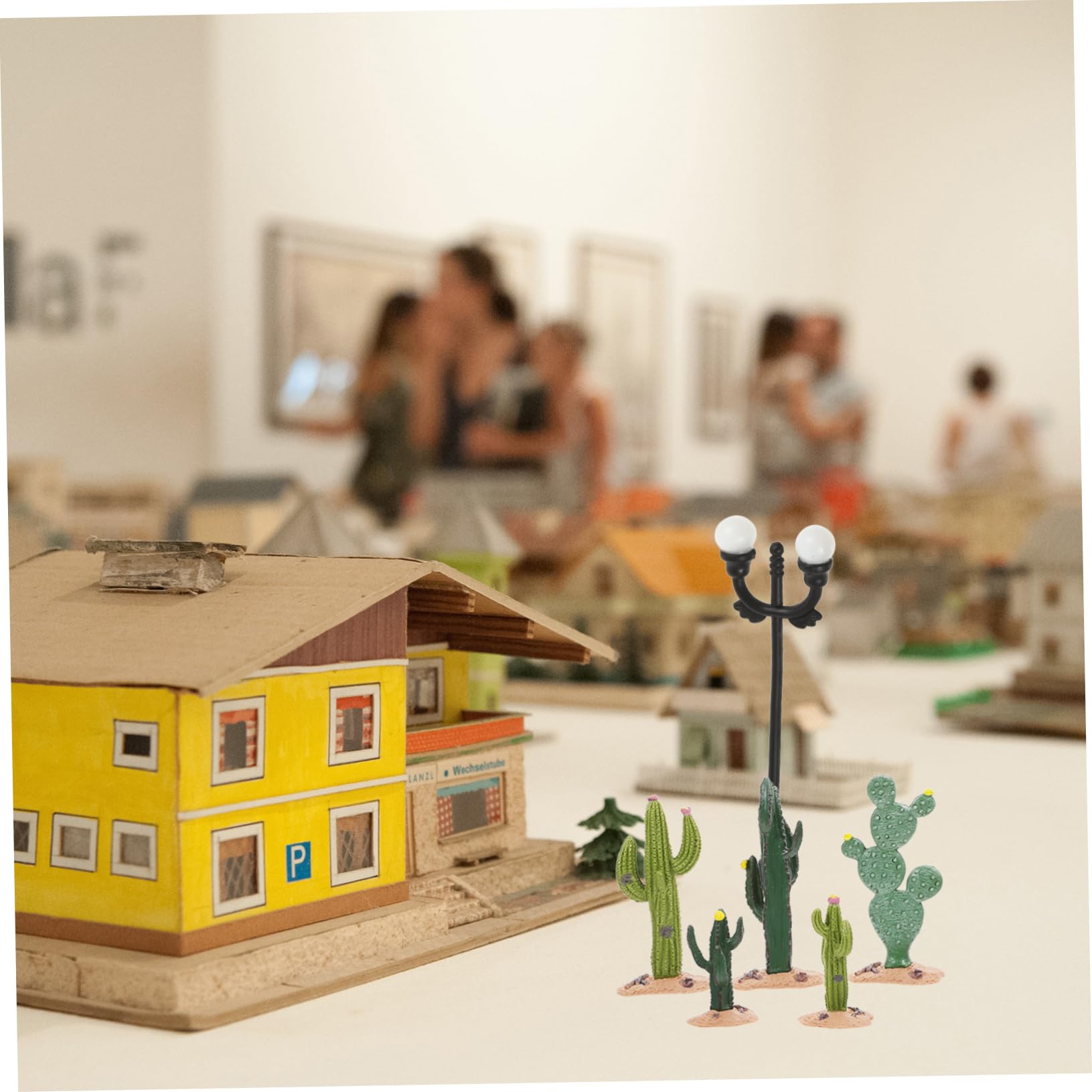 Alipis 25 Piezas Microdecoración paisajística Adorno de Cactus simulado Plantas suculentas Artificiales Escultura Modelo Cactus Tabletop Mini Cactus Adorno de Modelo de Planta el plastico