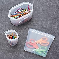 Vista 17 de Zip Top - Contenedores reutilizables de silicón 100 % platino