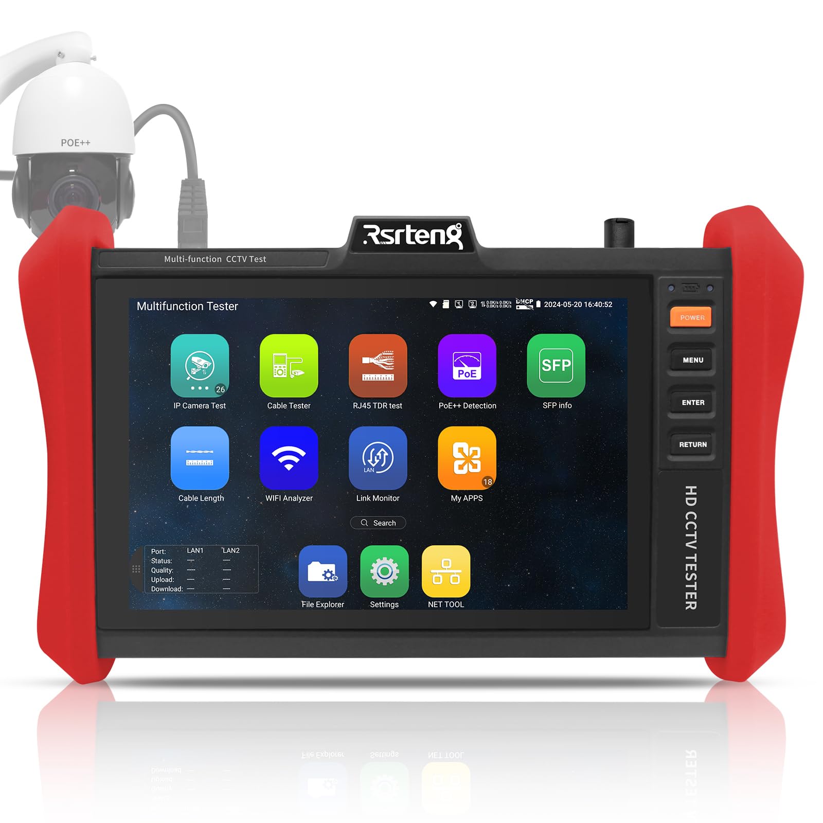 Rsrteng CCTV Tester - 4K IP Camera & PoE Testing -1 Rsrteng CCTV Tester - 4K IP Camera & PoE Testing -1