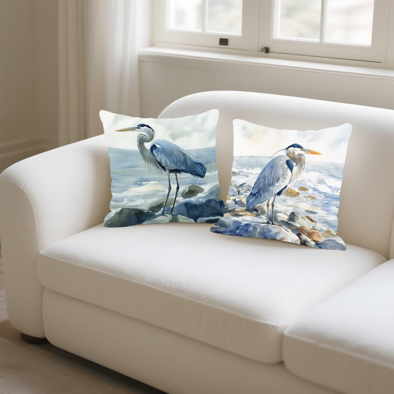 Cojines Sofa Fundas Cojines 70x70cm SúPer Suave Cojin Sencillez Pájaro Juego de 4, Fundas Almohada Impermeable Exterior, Interior Y Exterior Cojin Decorativos, JardíN SalóN Regalos NavideñOs P-349