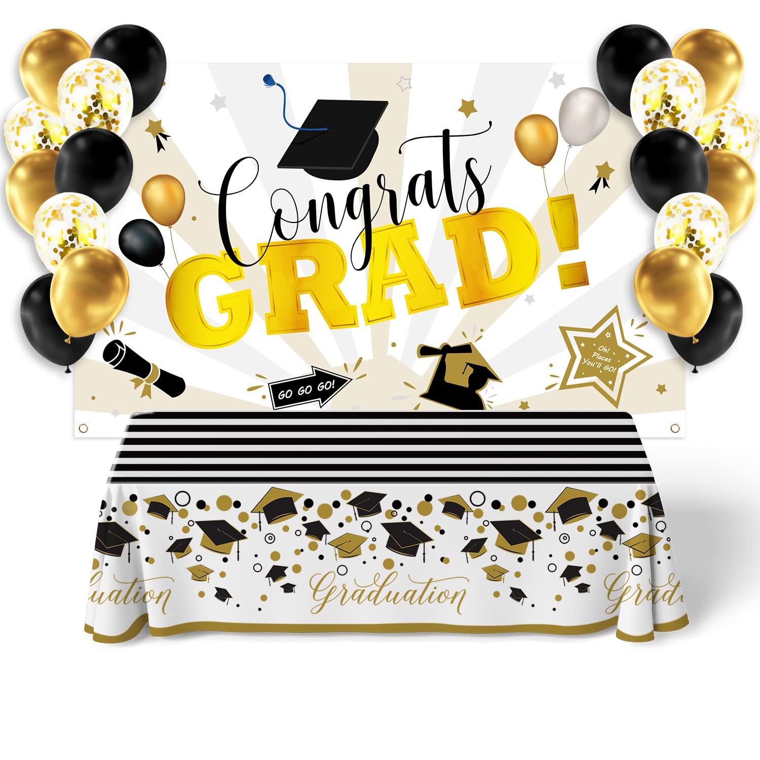 Buy 2022 Graduation Party Supplies Congrats Grad Backdrop Banner