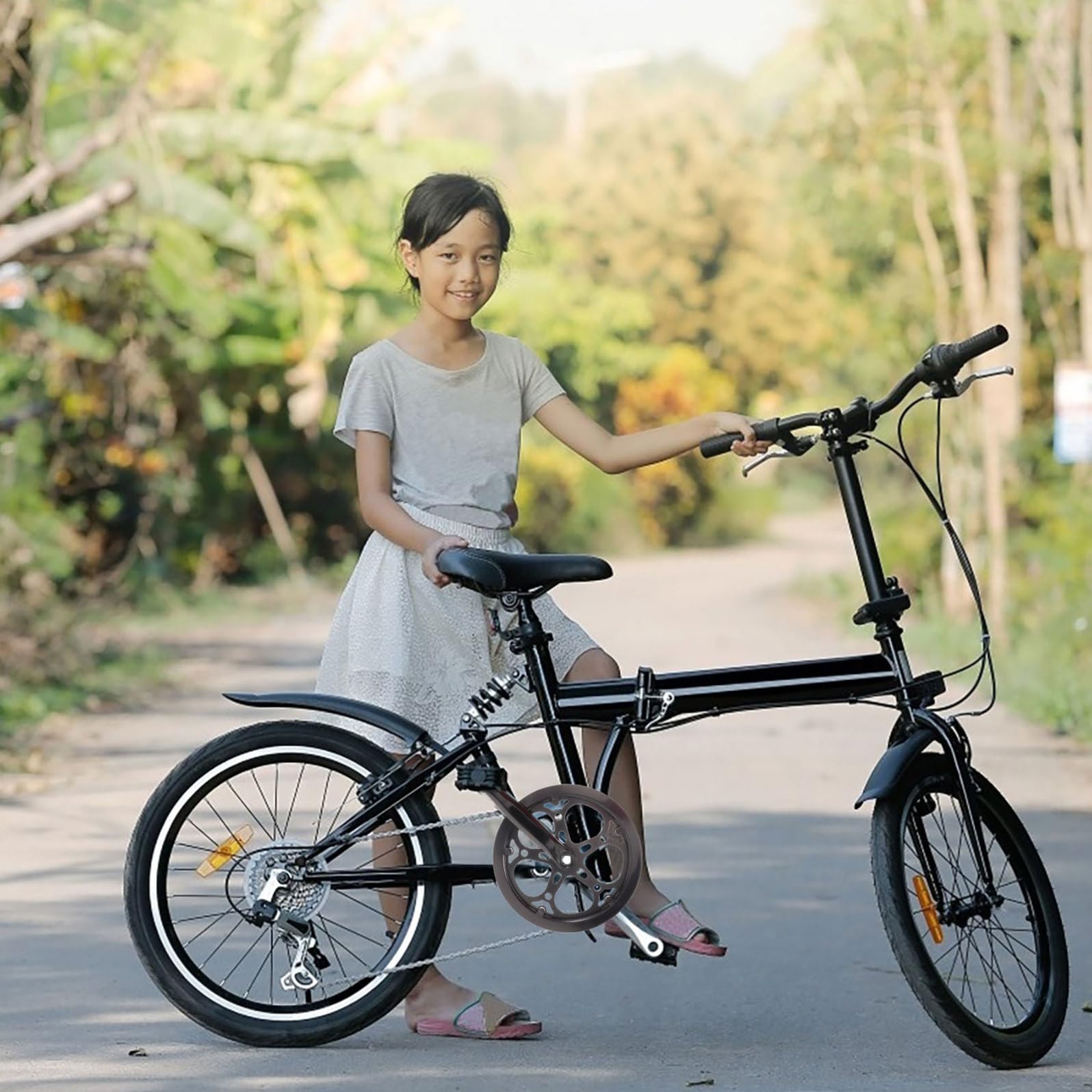 STOBAZA Guarnitura Singola Nero in Ferro per Bici Corona 52 Denti Facile da Installare, Lunghezza Pedivella 170mm, Accessorio di Ricambio per Biciclette