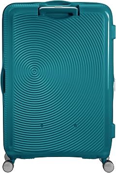 American Tourister Soundbox - Hard Shell Suitcase 77 cm Large - Trolley Suitcase with 4 wheels, TSA Lock, Expandable & Light - 97/110 L - Green (Jade Green)