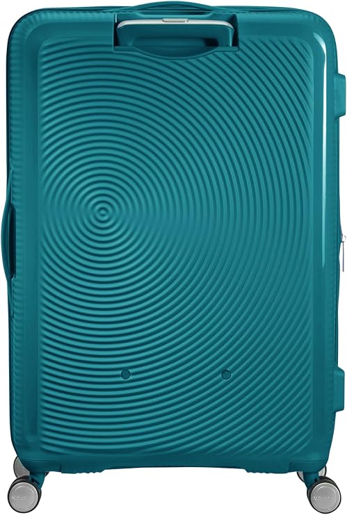 American Tourister Soundbox - Hard Shell Suitcase 77 cm Large - Trolley Suitcase with 4 wheels, TSA Lock, Expandable & Light - 97/110 L - Green (Jade Green)