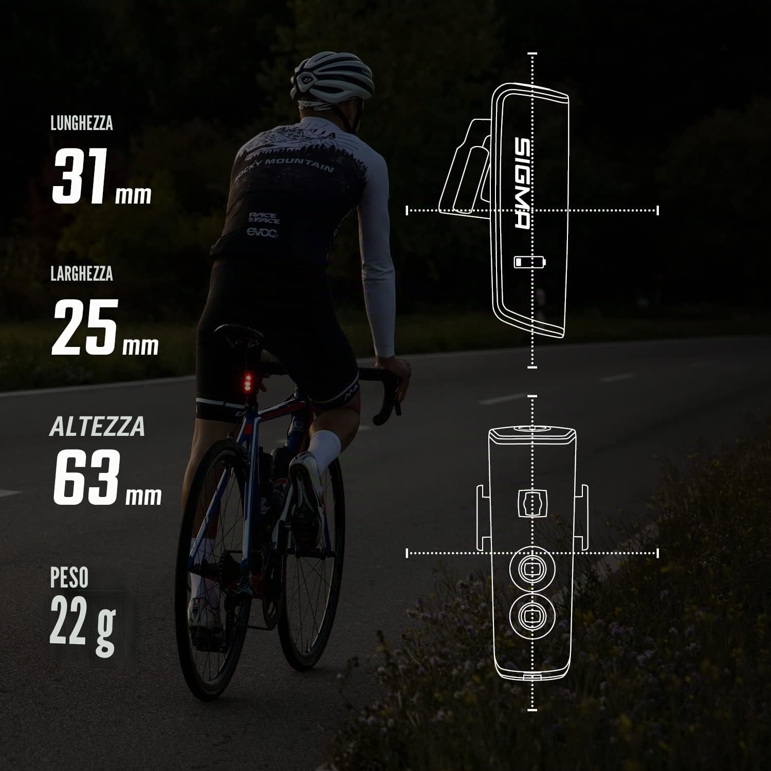 SIGMA SPORT - BUSTER 400 FL | BUSTER 400 FL e BLAZE FLASH | Luce per bici a LED da 400 lumen | luce anteriore a batteria con cinque modalità di illuminazione | fissaggio con funzione di sgancio rapido