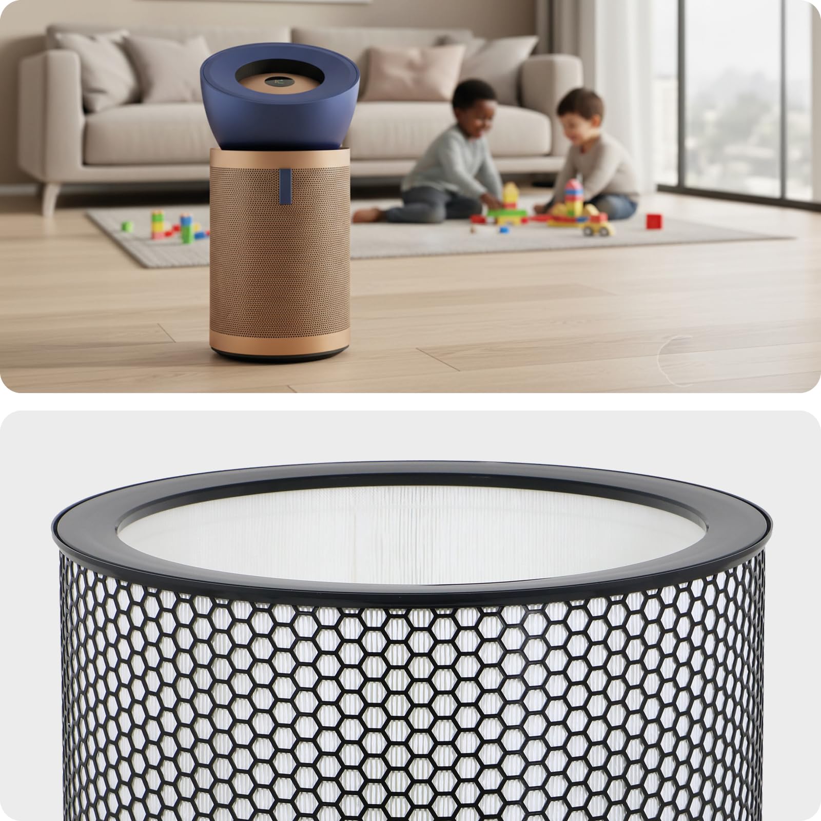 DYSON Duży i cichy filtr oczyszczacza powietrza BP03 BP04 BP06 True HEPA