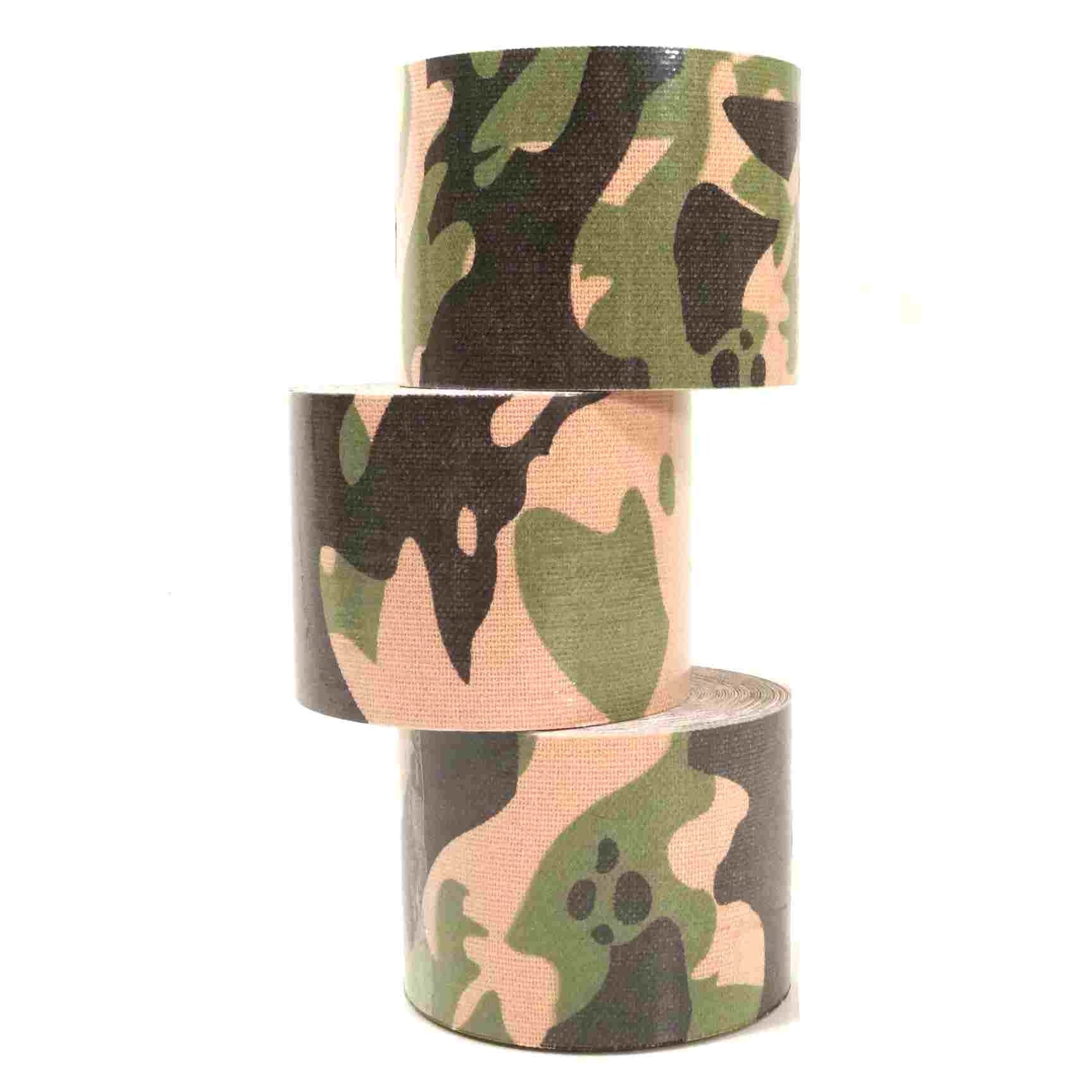 30 rollos de cinta de kinesiología Wawaki 5 m x 5,0 cm en 12 colores, color camuflaje