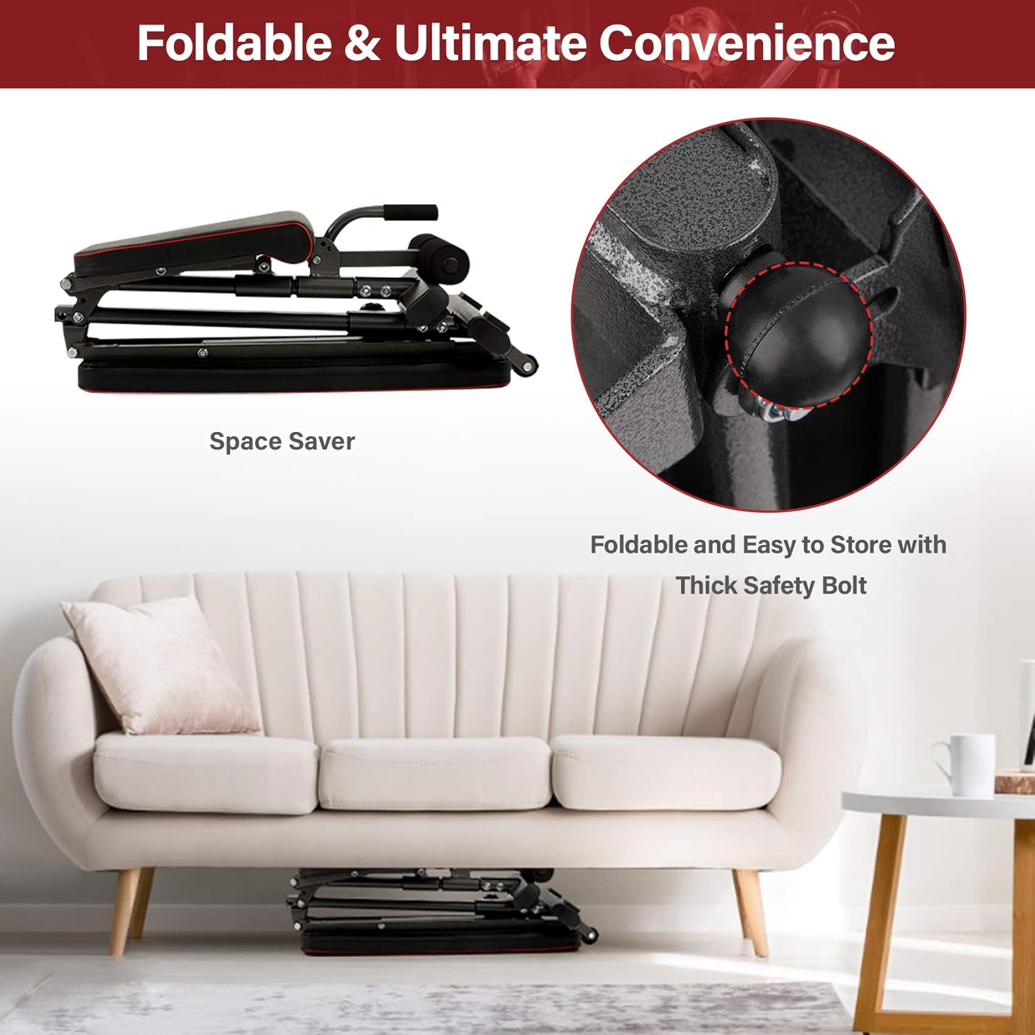 Bronze Times Weight Bench Adjustable, Strength Training Bench for Full Body Workout Foldable Incline Decline Exercise Bench with Fast Folding for Home Gym : Sports & Outdoors