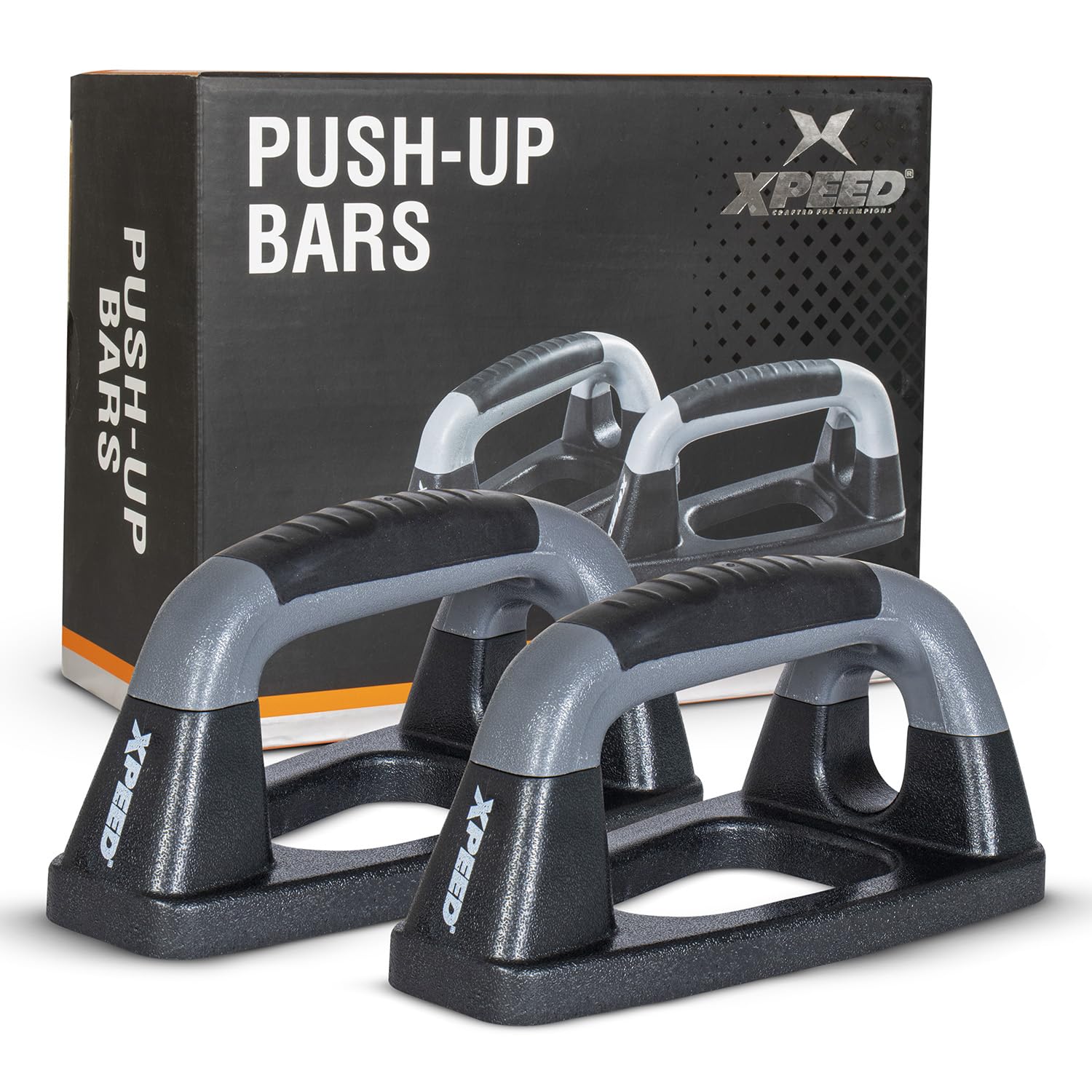 Xpeed Push Up Bar Home Gym Strength Training Workout || for Chest Triceps Back || Non-Slip Sturdy Structure Push Up Bars for Men & Women-image-34