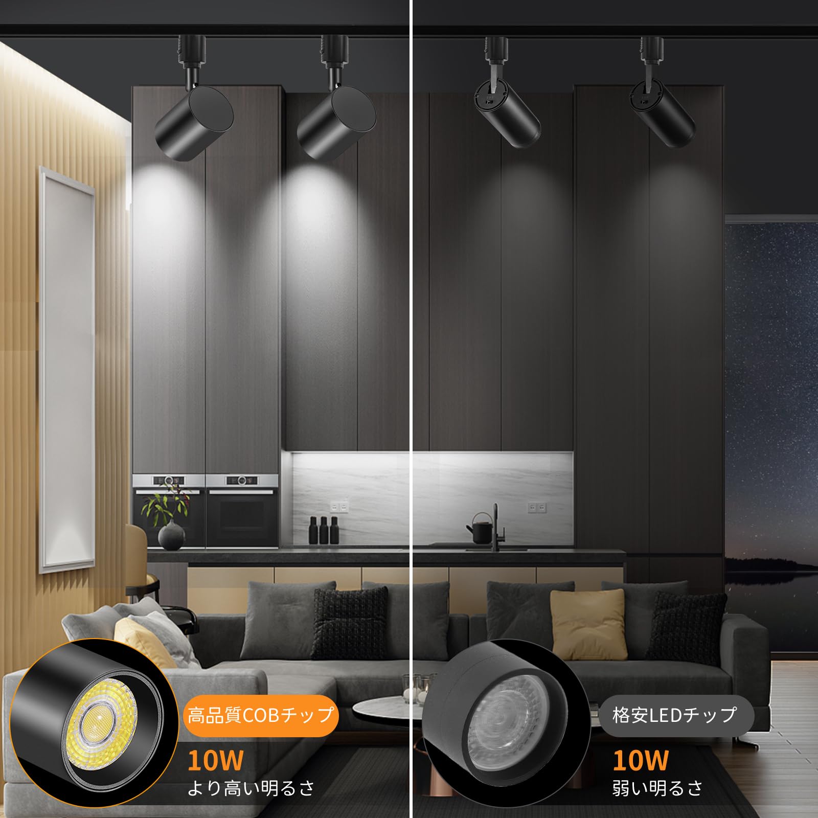 【新品未使用】TuyuBEE 無段階調光調色可能 ダクトレールスポットライト Amazon.co.jp : TuyuBEE 無段階調光調色可能 ダクトレール スポット