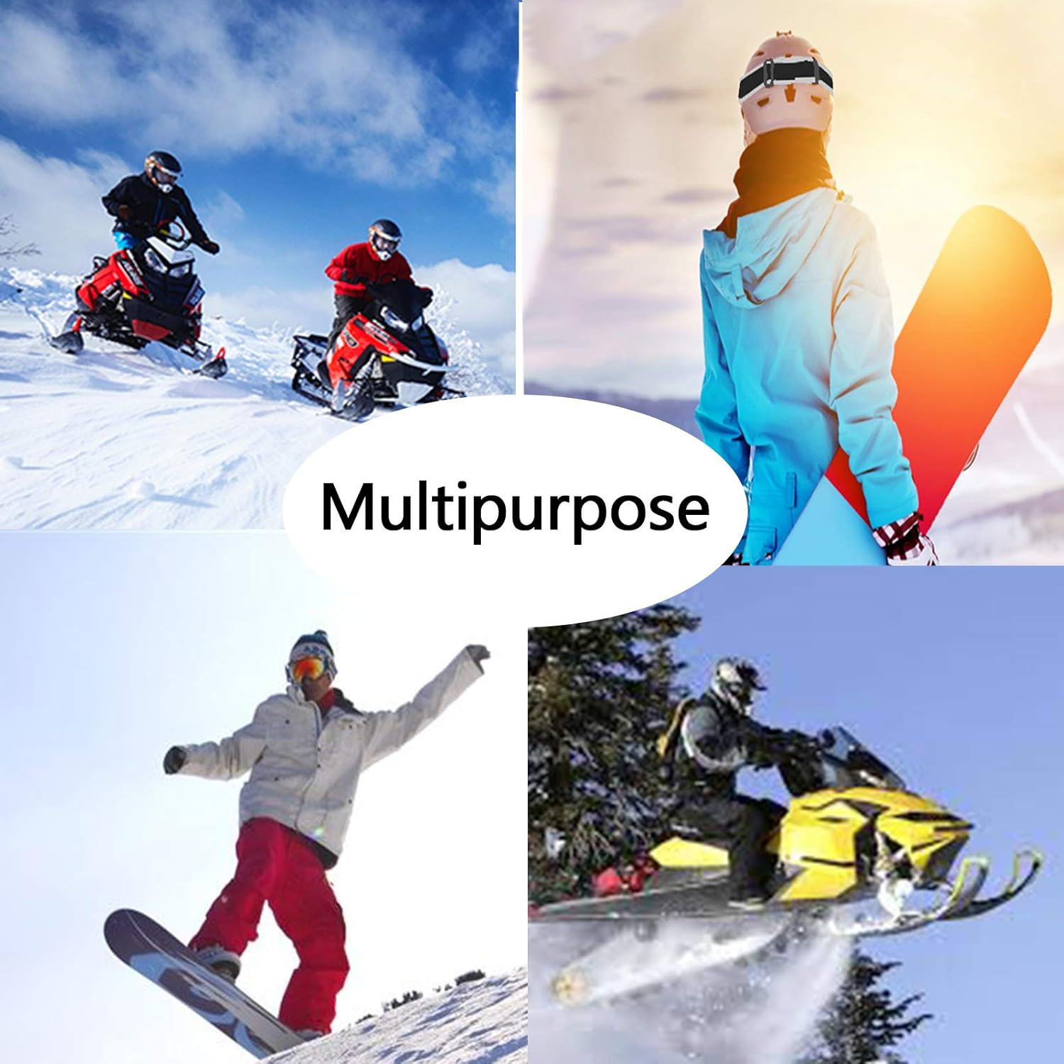 Ski Goggles for Men Women - OTG Snowboard Goggles with Framless Anti-Fog Spherical Lens : Sports & Outdoors