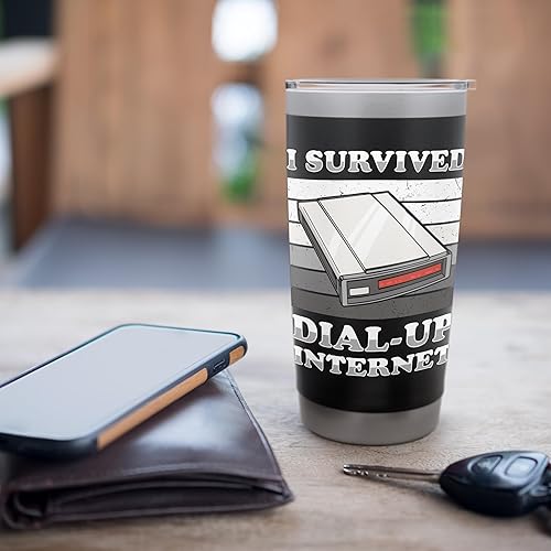 Miniatura 7 de 90s Nostalgia Retro 90s Dial Up Internet Vintage Stainless Steel Insulated Tumbler