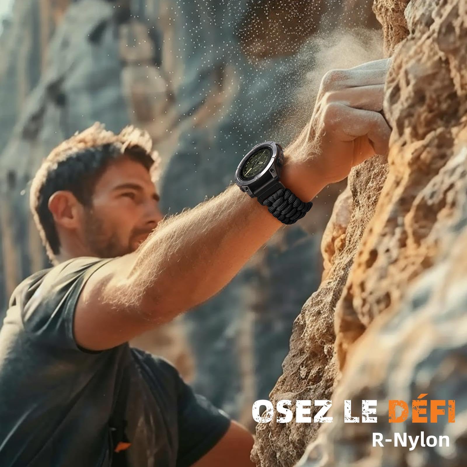 Bandletic 22mm Bracelet Compatible avec Garmin Fenix 6 Pro/6/7/7 Pro/8 47mm