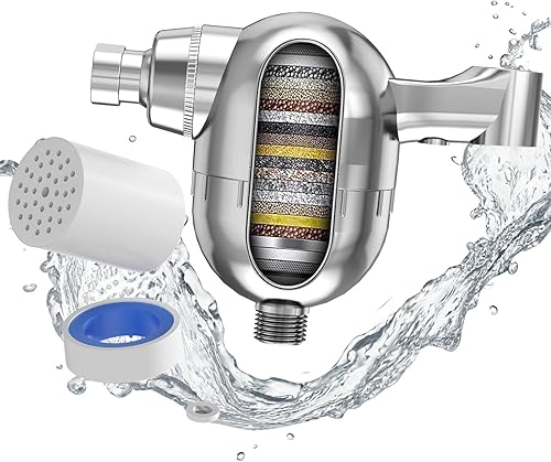 Handheld Shower Filter for Hard Water- 25-Stage Advanced Filtration - Removes 99