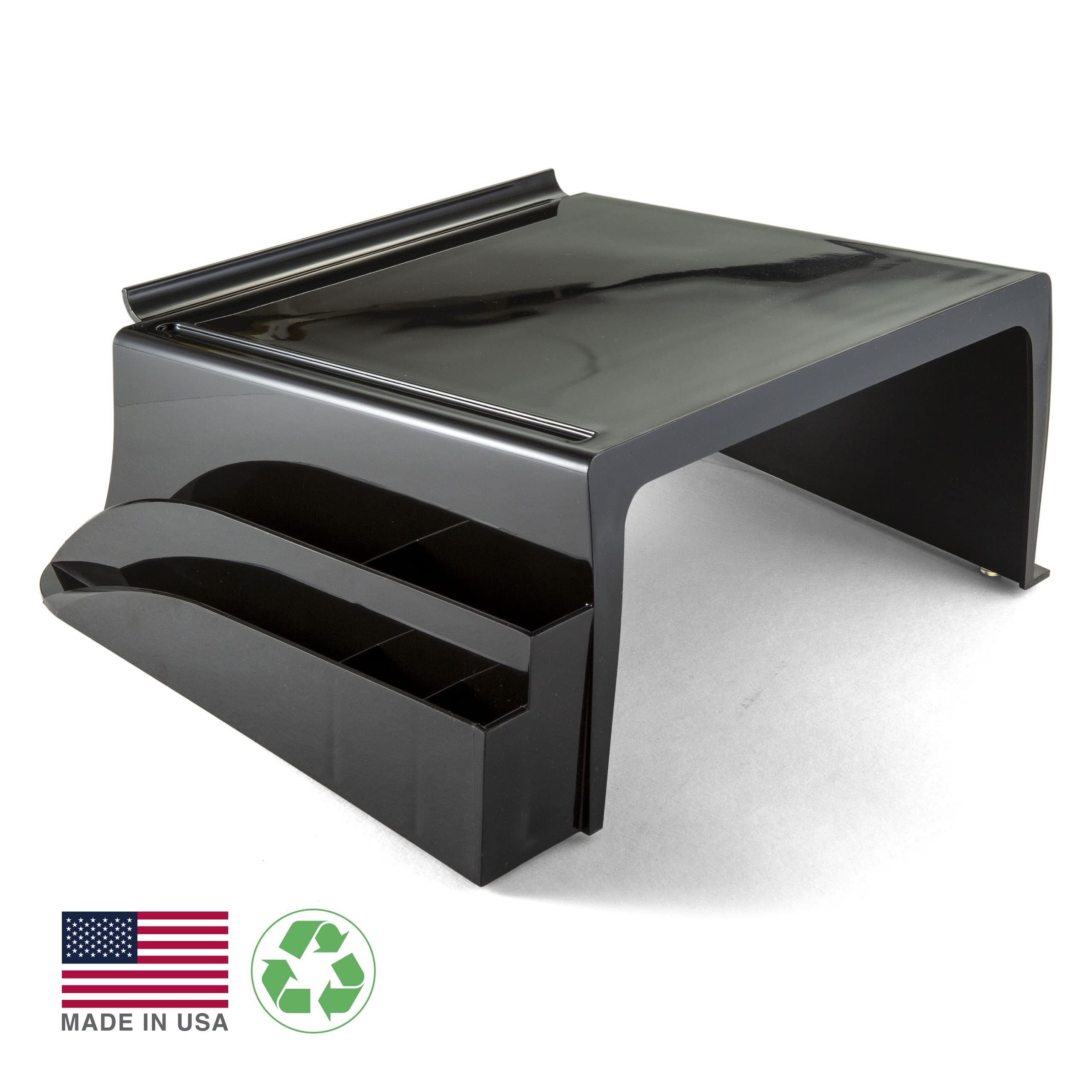 Officemate 26102 - Supporto per telefono riciclato, colore: Nero