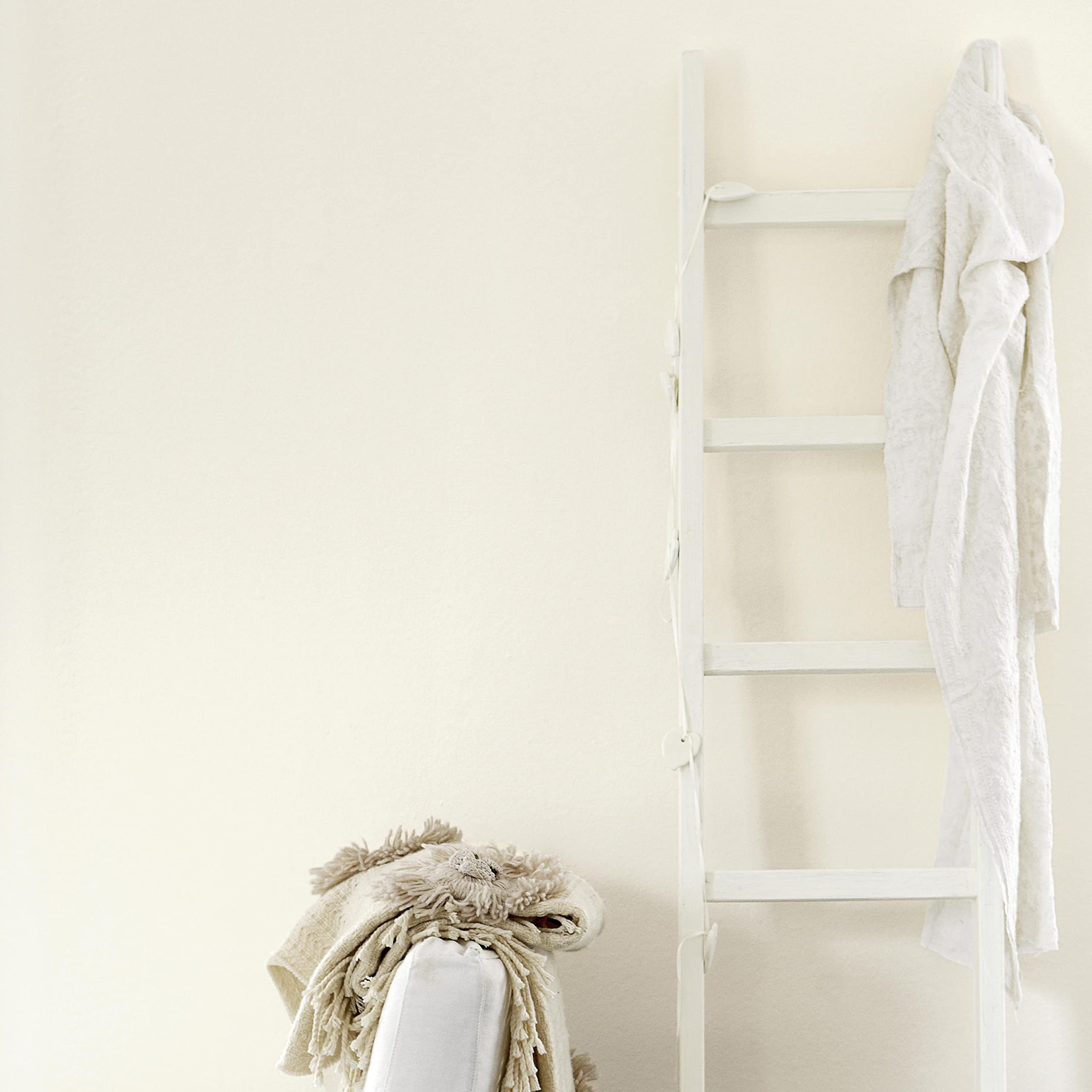 Dulux Valentine Crème de Couleur - Peinture multi-supports intérieure - Mat Lin Blanc 2,5 L