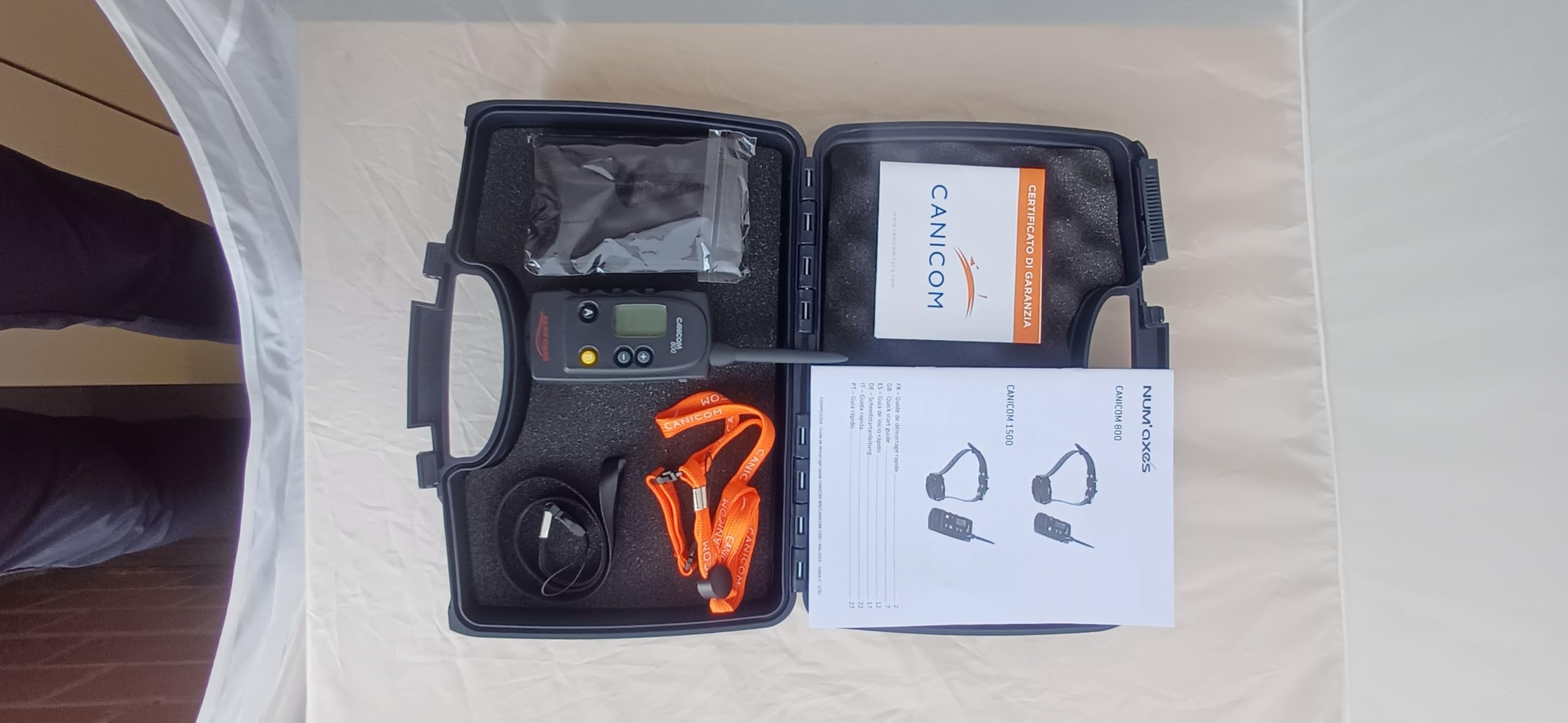 Num'axes Canicom 800 Telecomando per Collari Antishock 800m 2 Collari LCD Booster