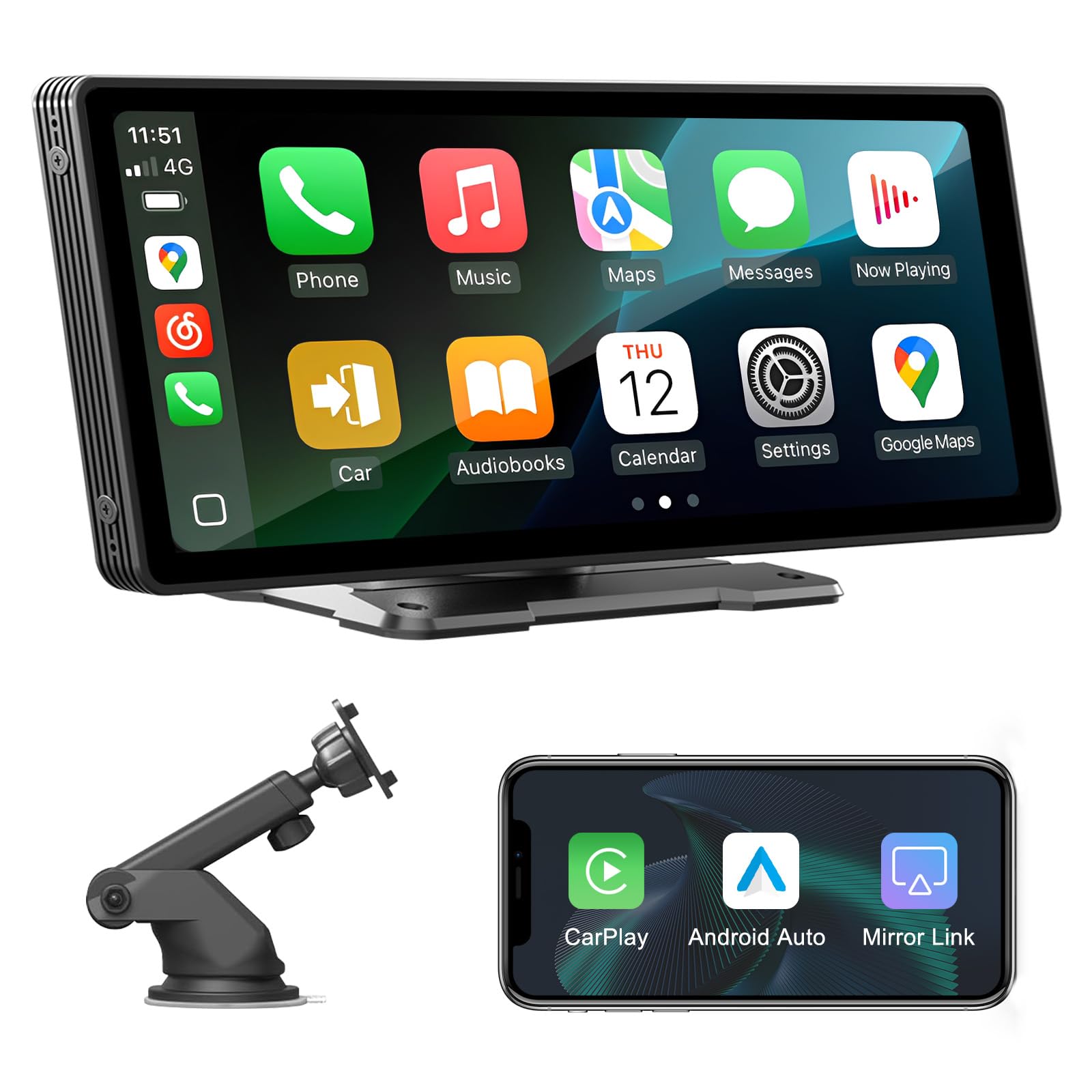 radio senza fili per macchina con schermo tocco hd