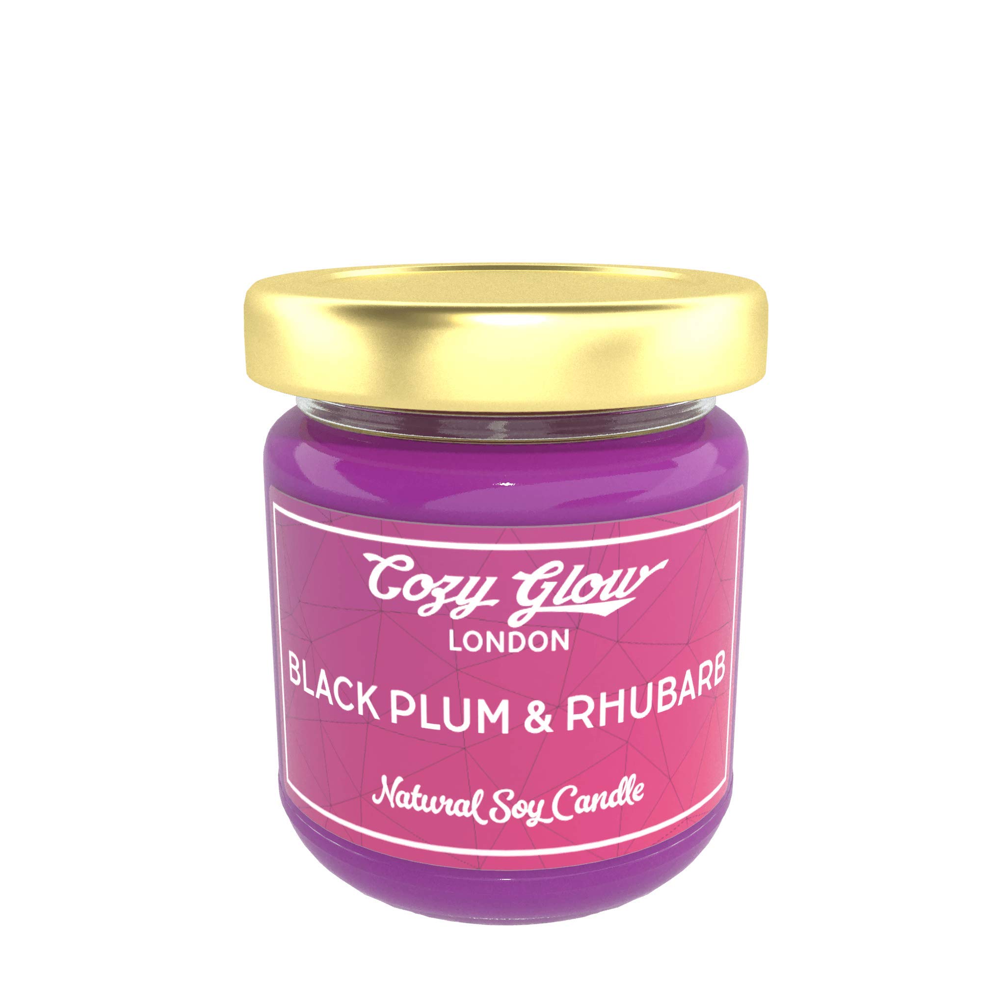 Cozy Glow Black Plum & Rhubarb Regular Soy Candle