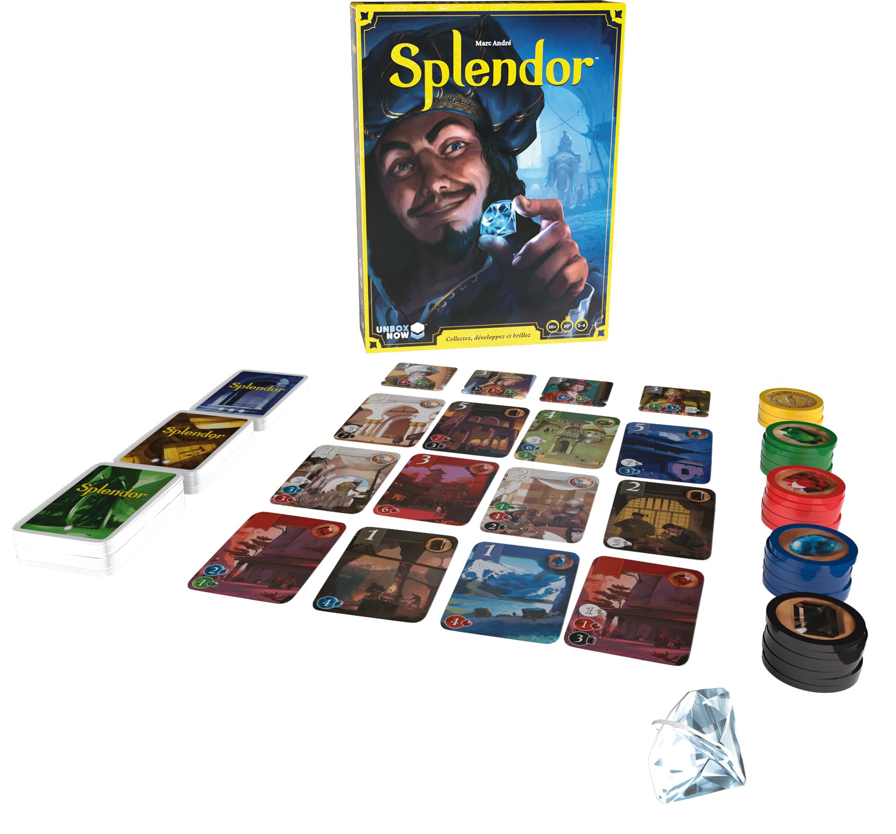 Asmodee - ASMSCSPL01FR - Jeu de Société - Splendor Spé – Versión Francesa