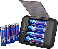 Vista 12 de Pilas recargables AA de litio con cargador, paquete de 8 baterías de 1.5 V 3000 mWh, doble A, recargable, batería AA de iones de litio de larga