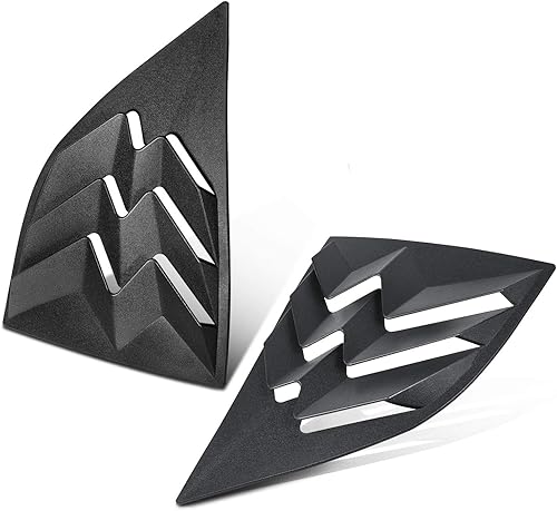 Miniatura 6 de Parasol para parabrisas trasero y lateral de ABS compatible con Dodge Challenger 2008-2022 2023, estilo GT Lambo, color negro mate