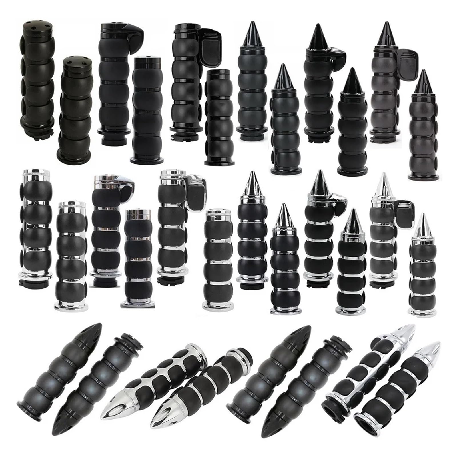 Empuñaduras Manillar Tapas Universales para Manillar De Motocicleta, Empuñaduras Antideslizantes para Ayudar Al Acelerador, Funda De Goma para Manillar De Motocicleta(B Black)
