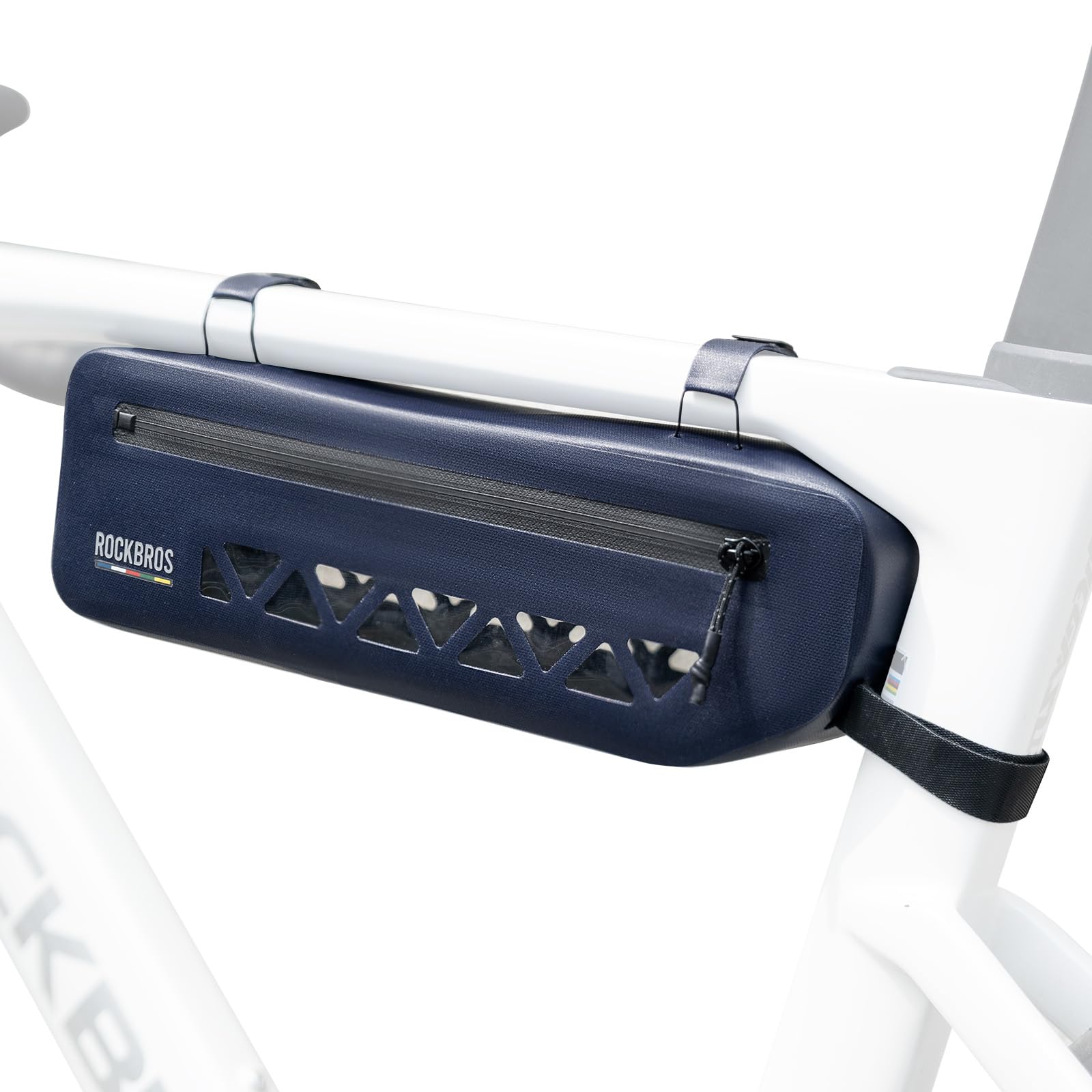 ROCKBROS Road to Sky Bike Frame Bag Waterproof Top Tube Bag Cycling Under Bicycle Pack for Road Bike MTB Outdoor 1.7L