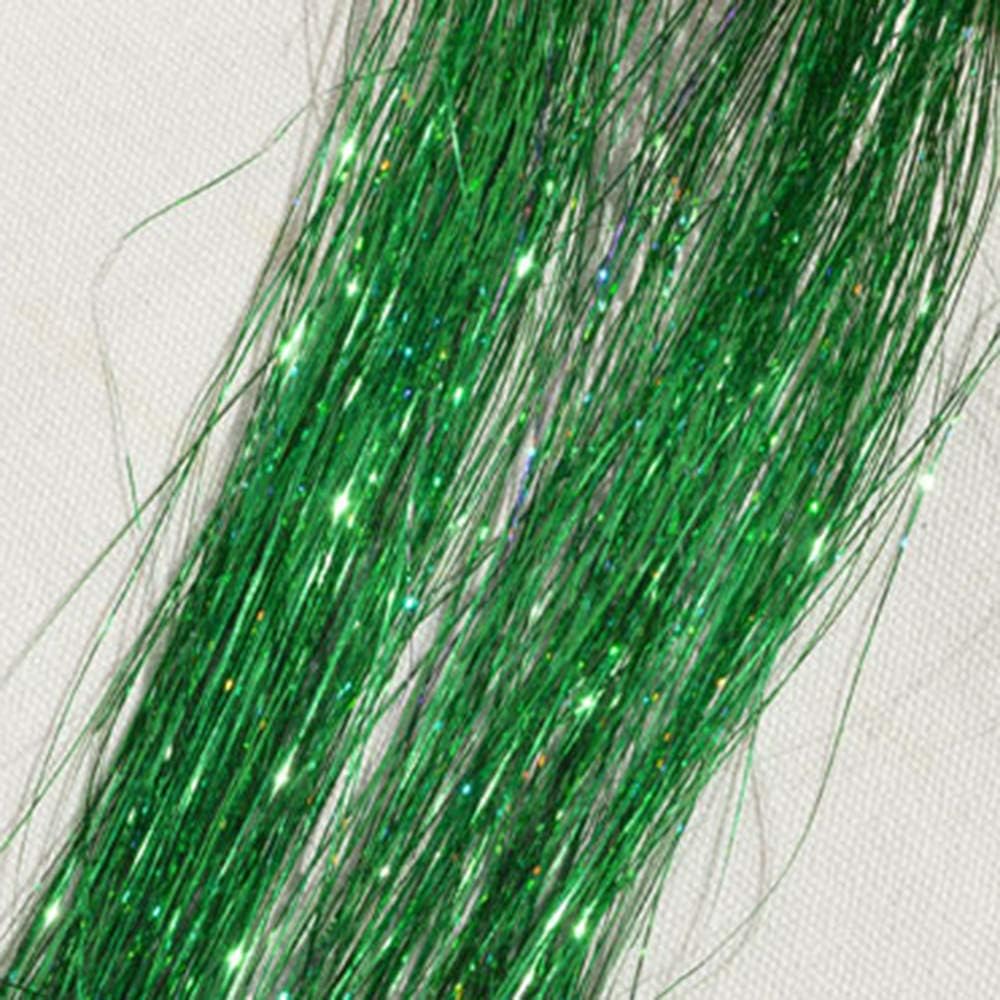 Sparkling Hair Tinsel for Women Girls, Holographic Glitter Extensions Highlights Party Wig Bling Hair Extensions
