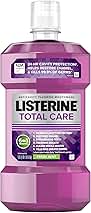 Listerine Total Care Anticavity Fluoride Mouthwash, 6 Benefits in 1 Oral Rinse Helps Kill 99% of Bad Breath Germs, Prevents Cavities, Strengthens Teeth, ADA-Accepted, Fresh Mint, 1 L